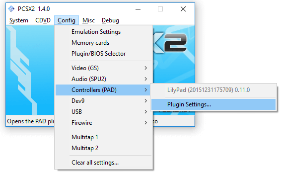 pcsx2 controller plugin